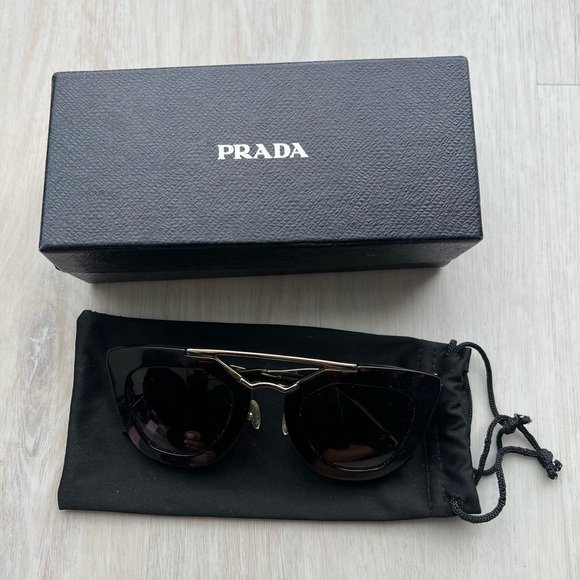 Prada Tortoise Shell Wayfarer Gradient Sunglasses SPR 09Q - Picture 3 of 3